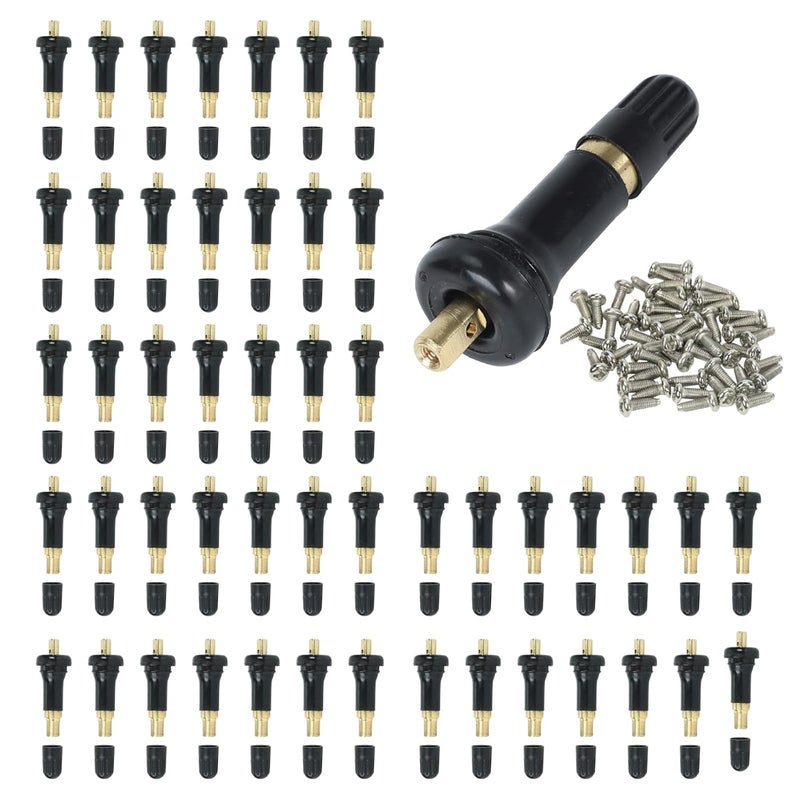 Fekuar 50Pcs TPMS 20008 Rubber Snap-in Valve Stems Tire Valve Stem Replacement VS 950 VS950 15263240 for GM Chevy - Image 1